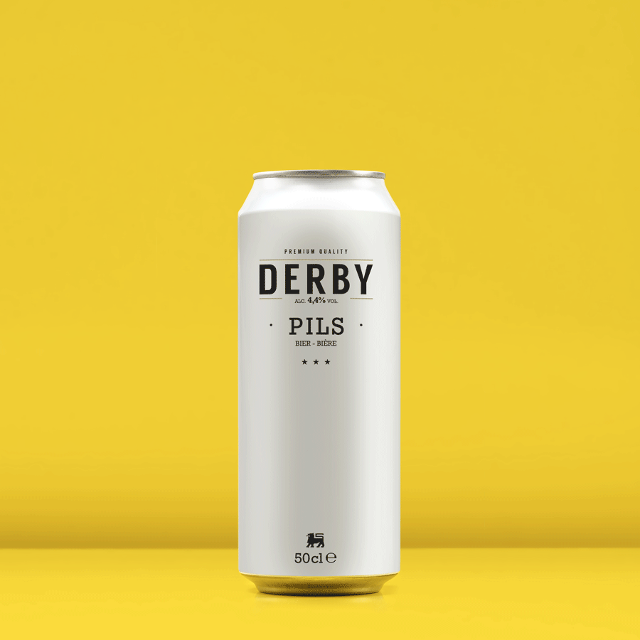 Quatre Mains package design - Brand Redesign for Derby Pils for Delhaize