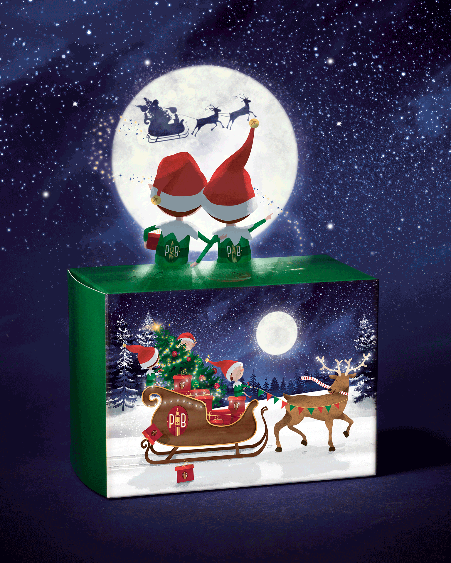 Quatre Mains package design - Phillip's Biscuits Christmas Collection 2023