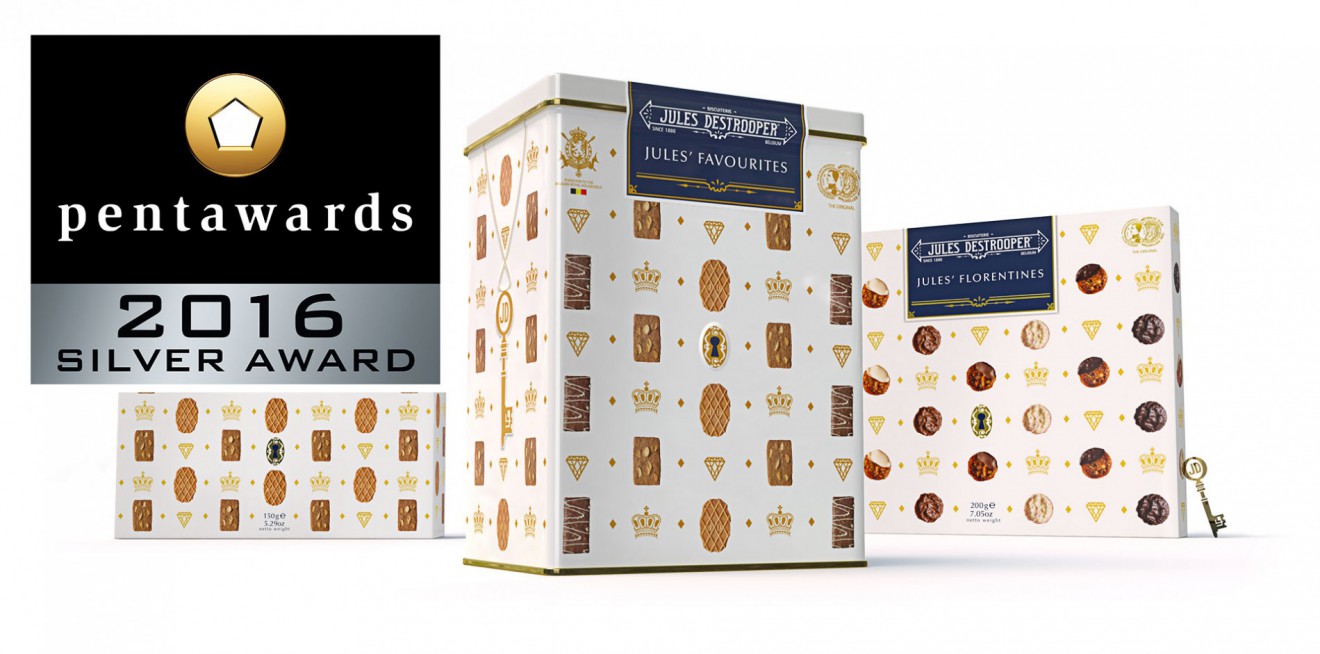 Quatre Mains package design - Jules Destrooper, Silver, Pentawards, Belgium, Quatremains