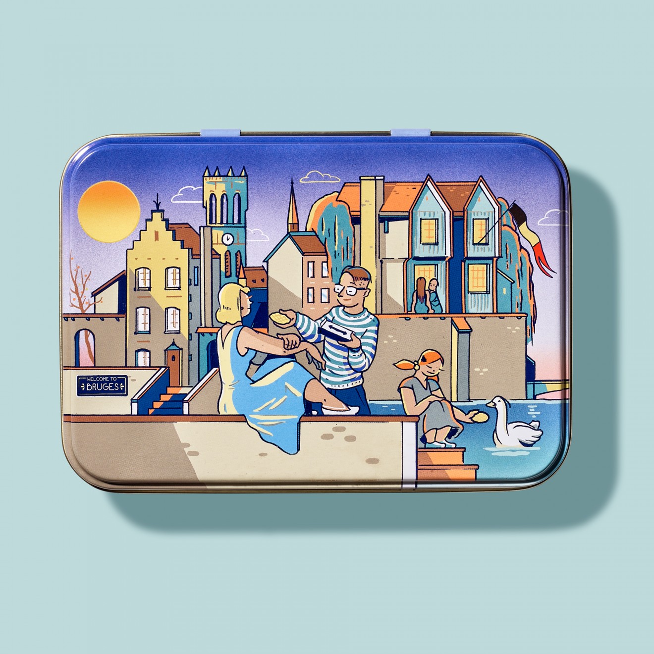 Quatre Mains package design - Belgian Biscuit Tins for Jules Destrooper