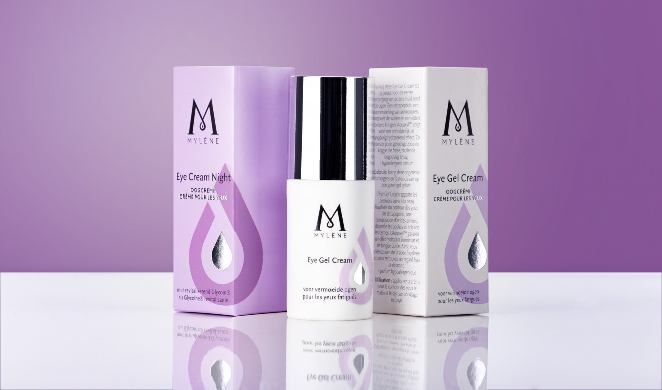 Quatre Mains package design - anti-aging, Mylène, beauty