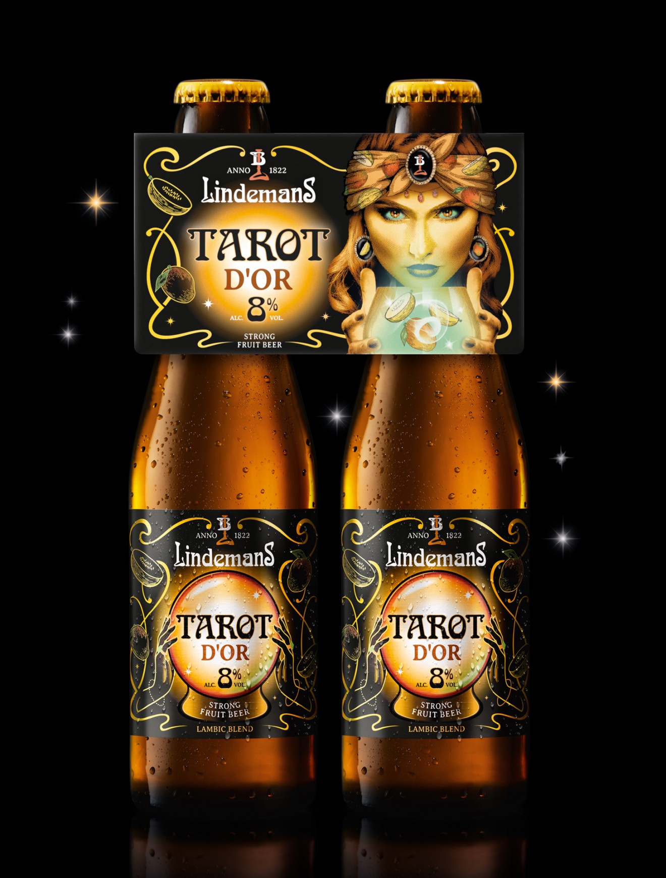 Quatre Mains package design - Tarot Brand Creation for Lindemans