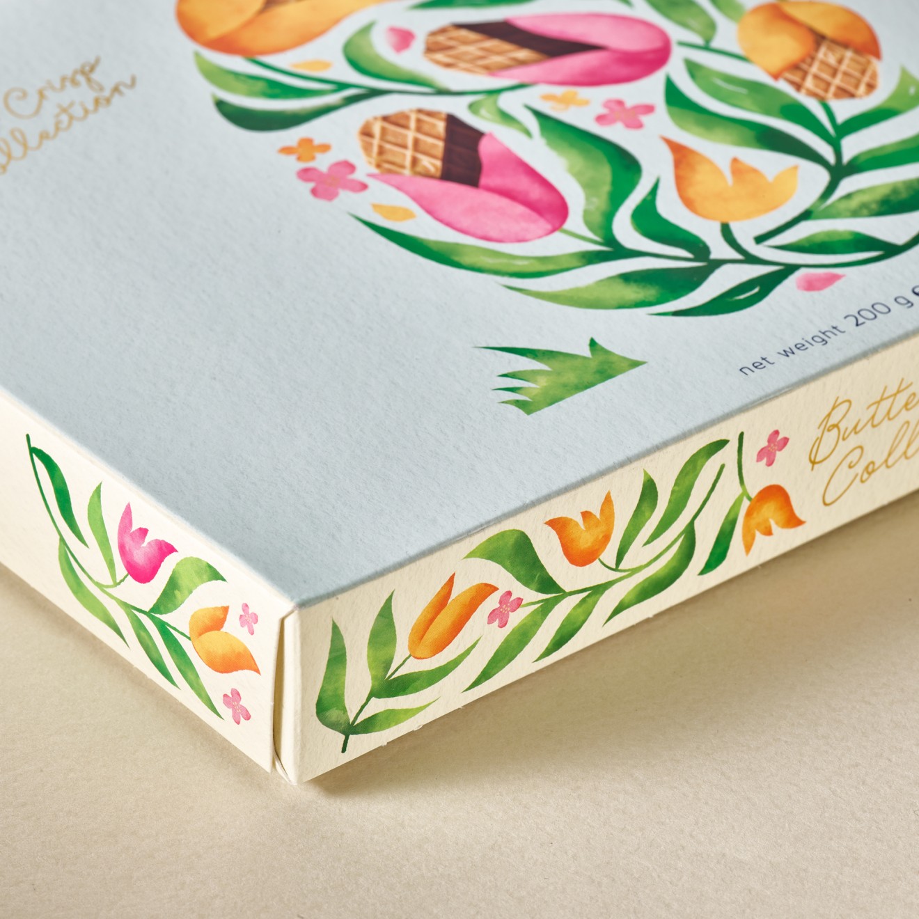Quatre Mains package design - Limited Springtime Collection for Jules Destrooper