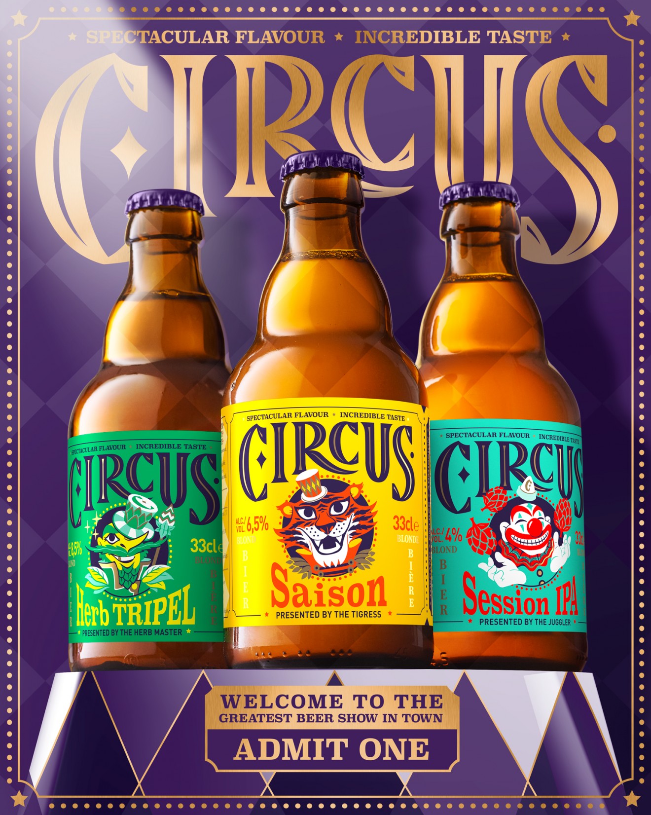 Quatre Mains package design -
