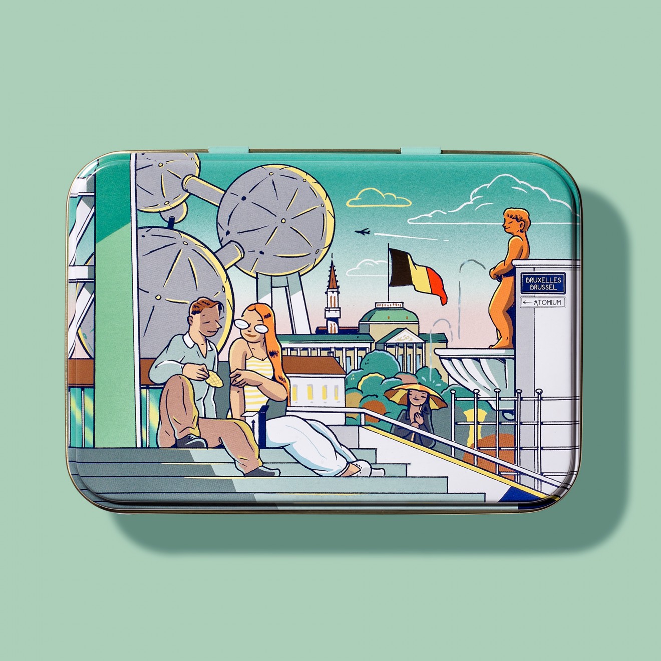 Quatre Mains package design - Belgian Biscuit Tins for Jules Destrooper