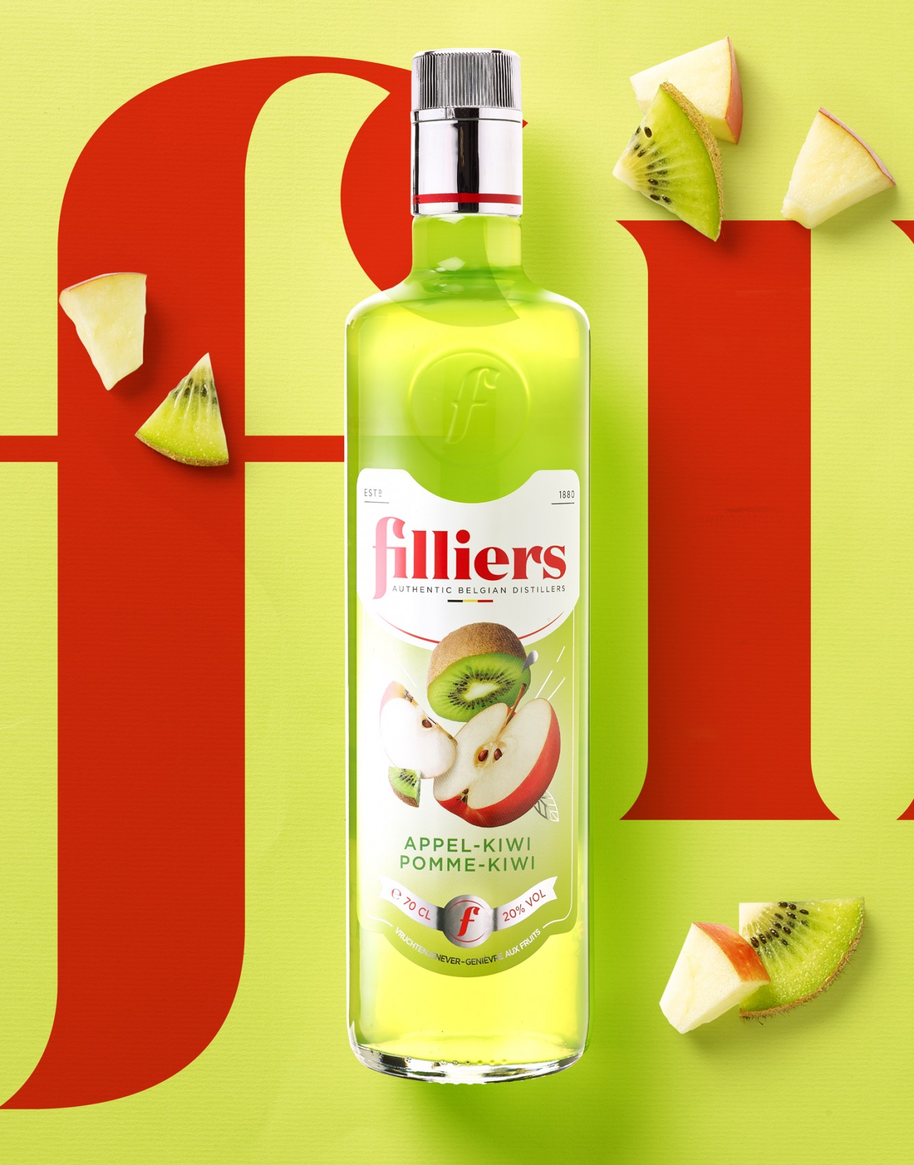 Quatre Mains package design - Filliers Fruit & Cream Jenevers