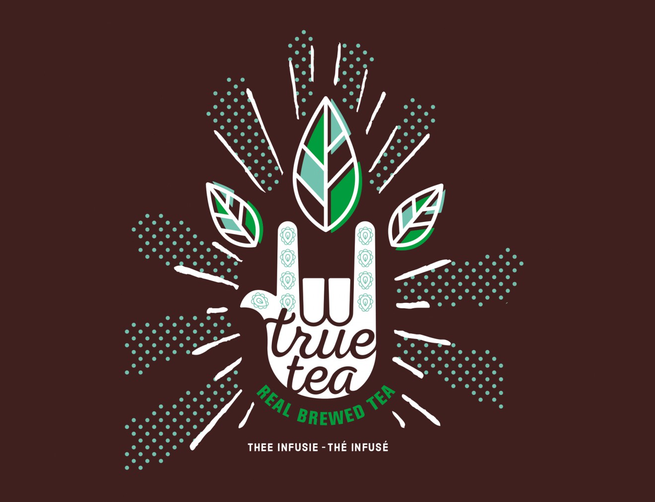Quatre Mains package design - cold brewed, teas, delhaize, branding