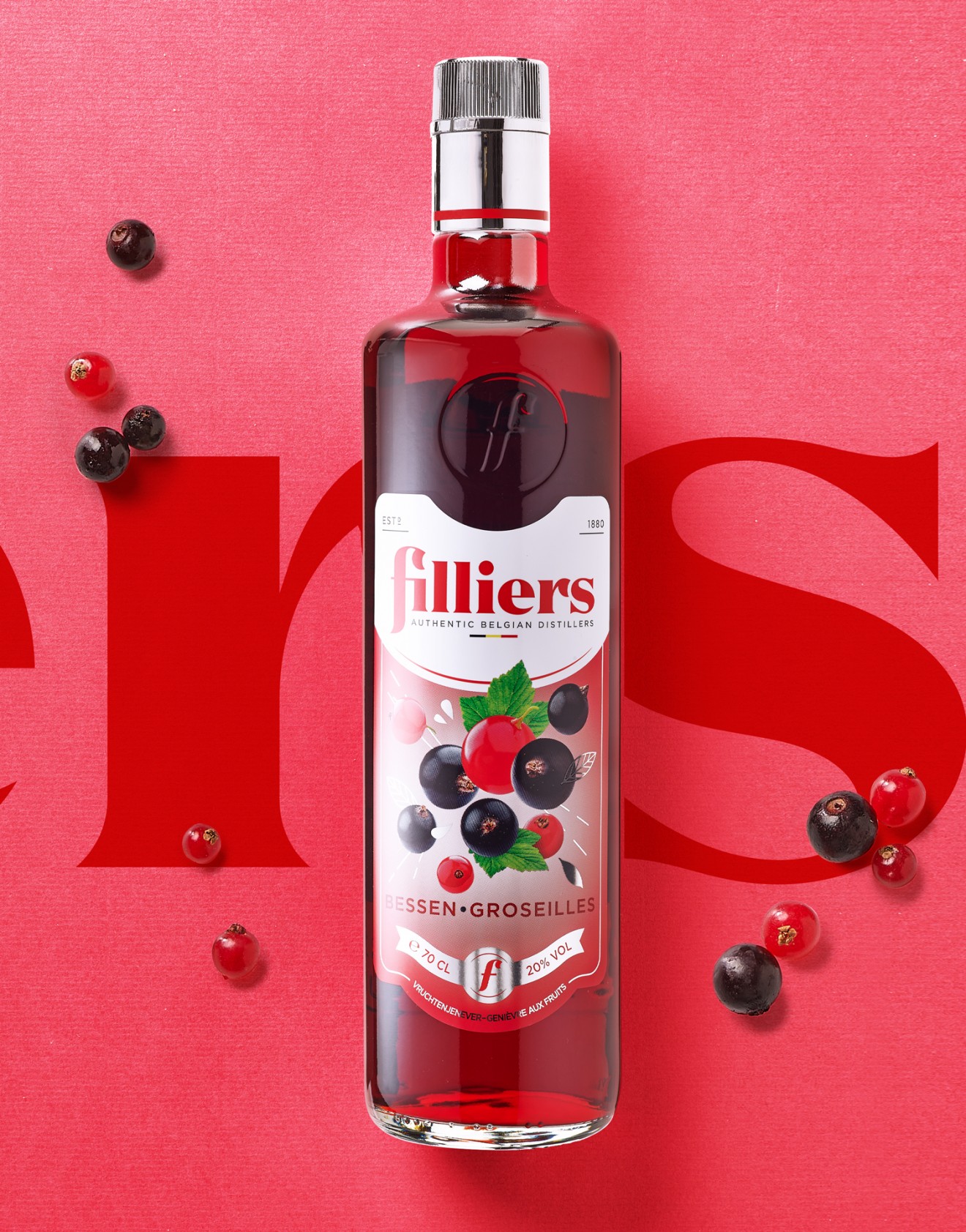 Quatre Mains package design - Filliers Fruit & Cream Jenevers