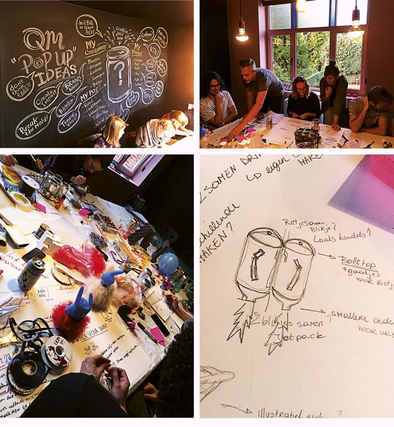 Quatre Mains package design - sketch, ideas, brainstorm