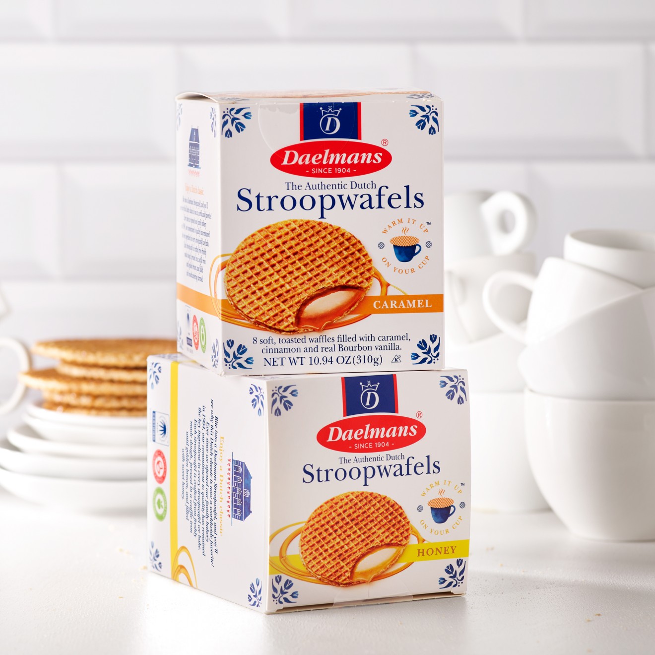 Quatre Mains package design - coffee, biscuits