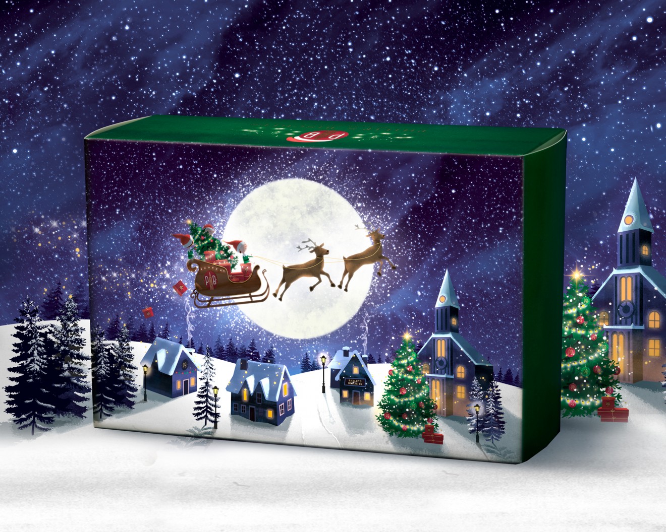 Quatre Mains package design - Phillip's Biscuits Christmas Collection 2023