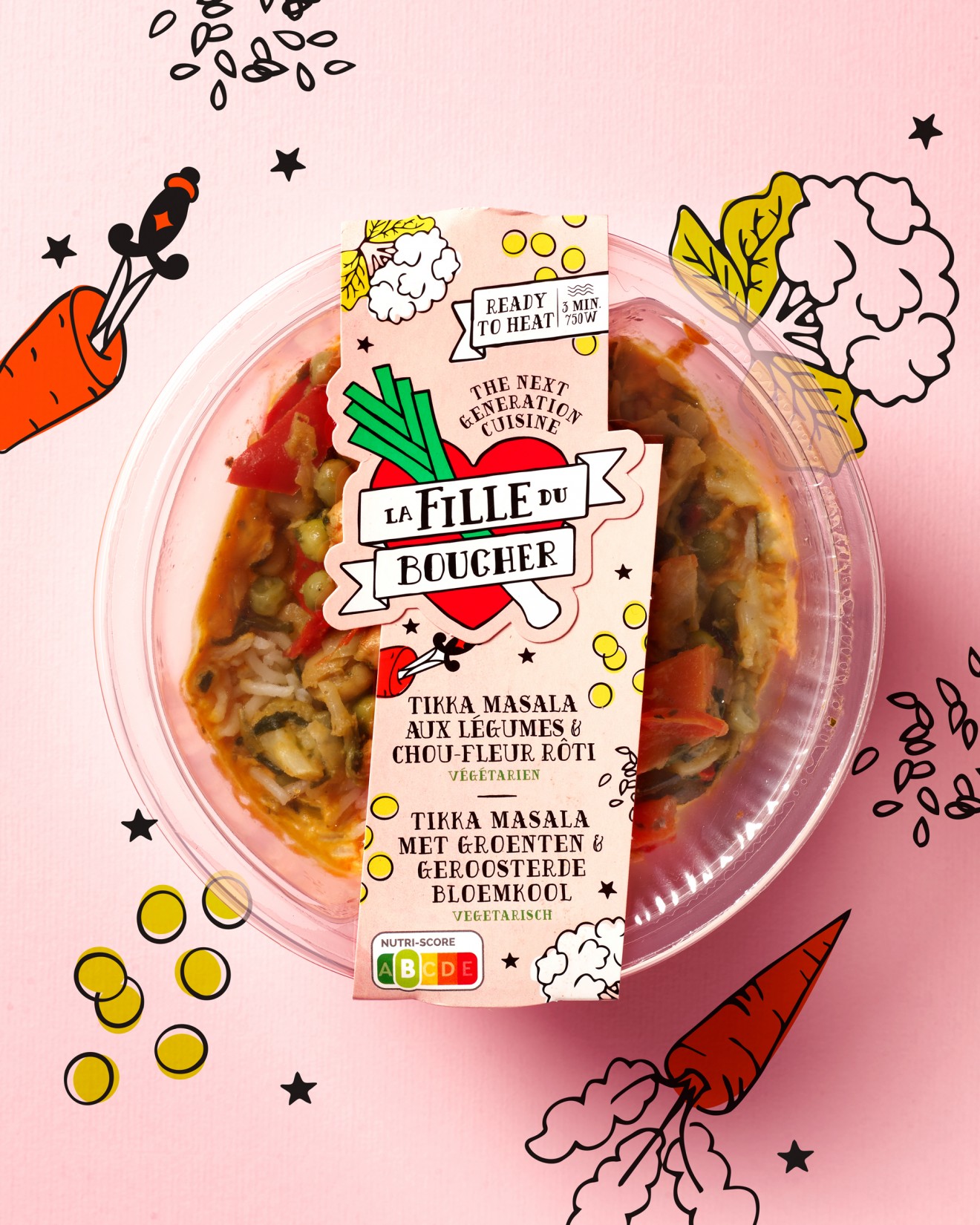 Quatre Mains package design - tattoo's packaging, branding, tikka massala