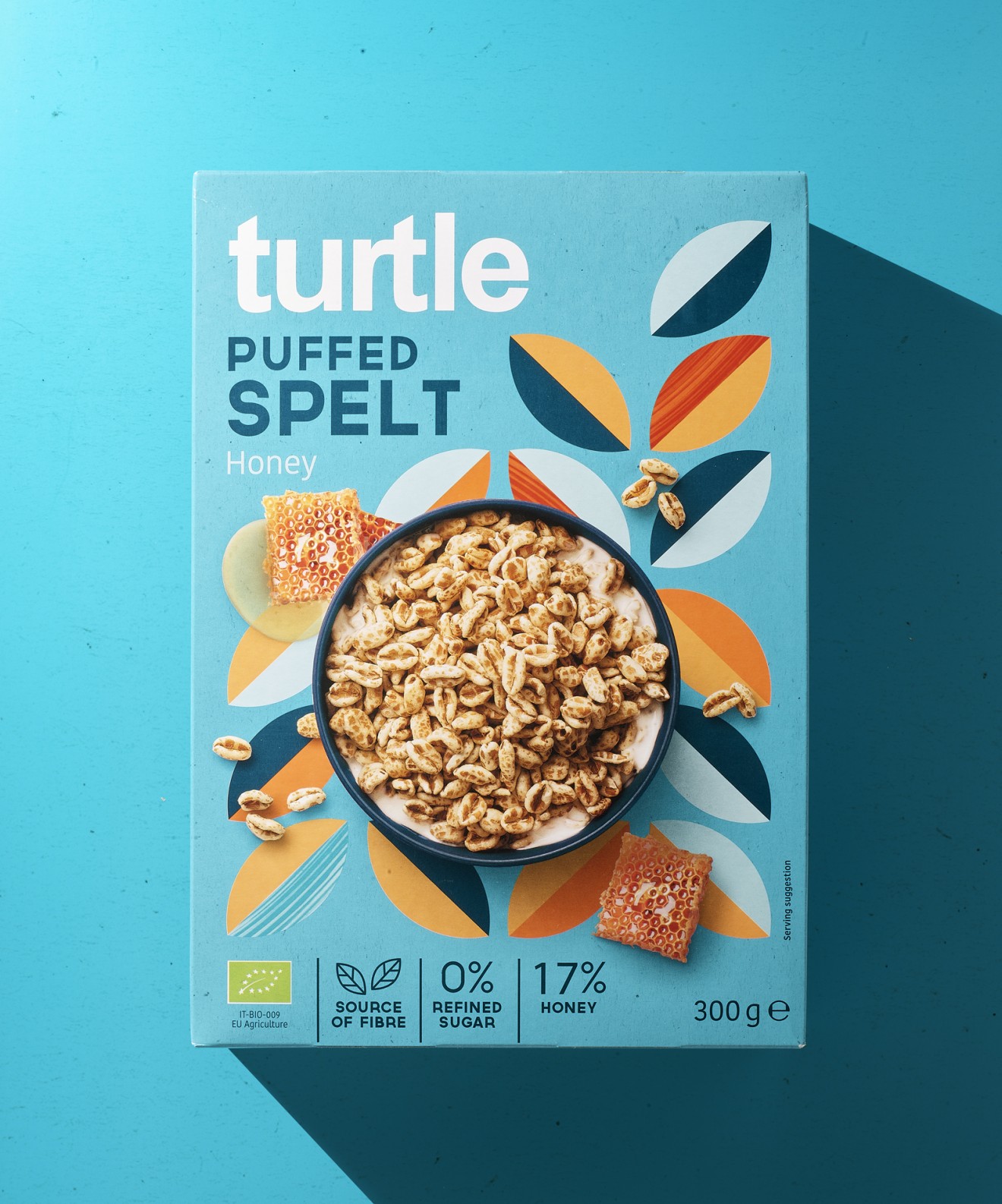 Quatre Mains package design - puffed spelt, healthy, cereals, retro, vintage, pattern, decorative, quatre mains, turtl