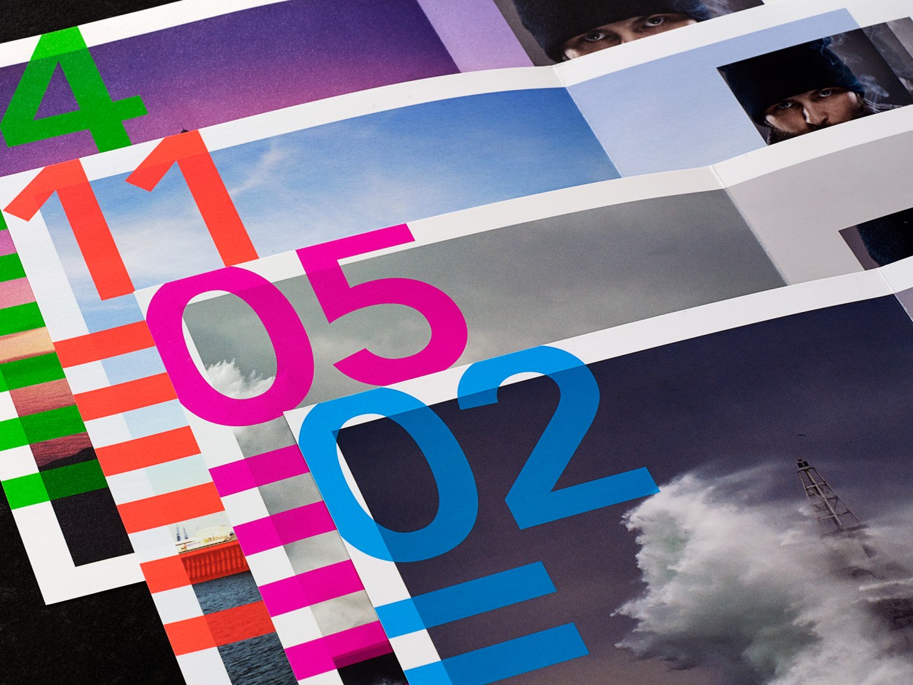 Quatre Mains package design - fluo, image print