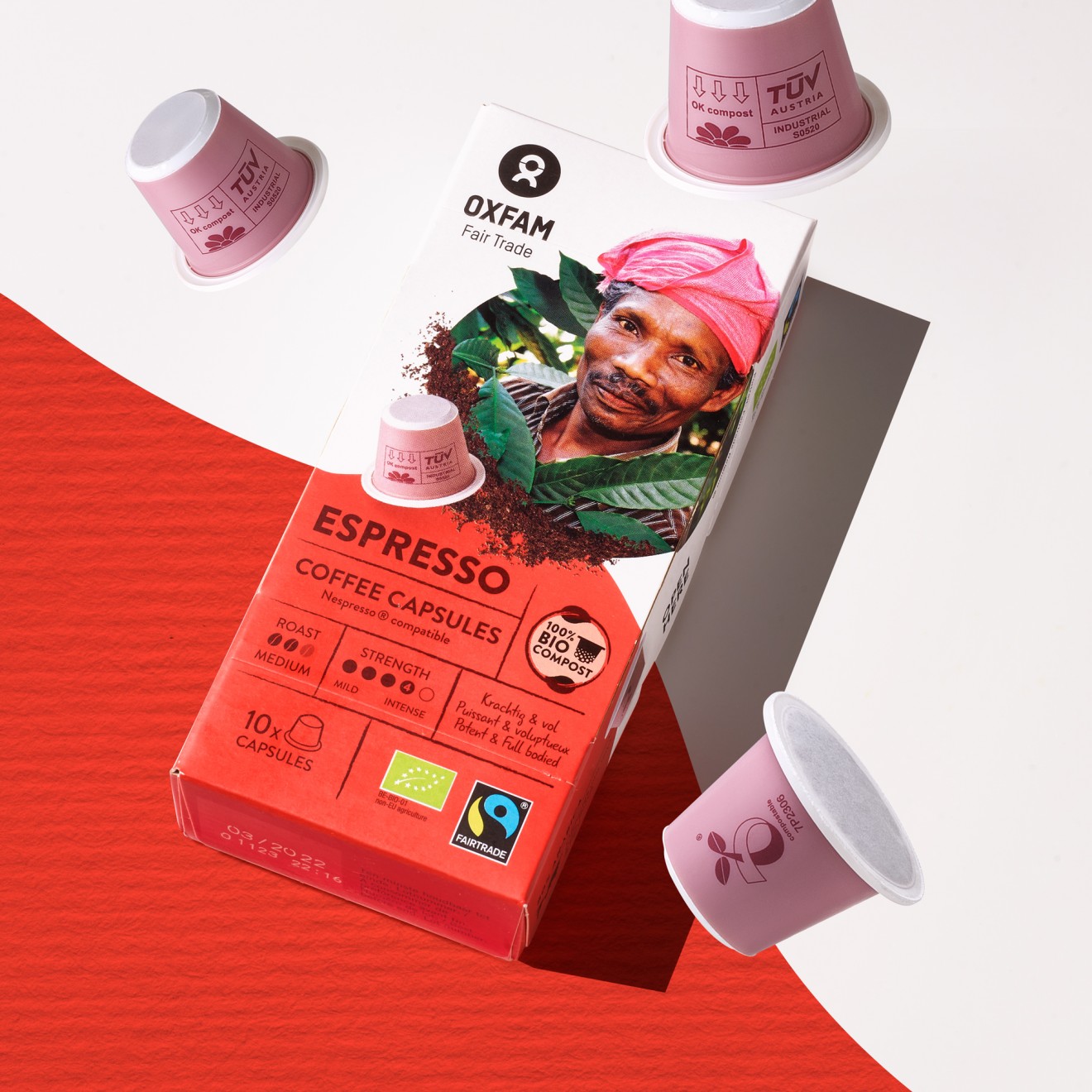 Quatre Mains package design - foil, coffee, fair-trade