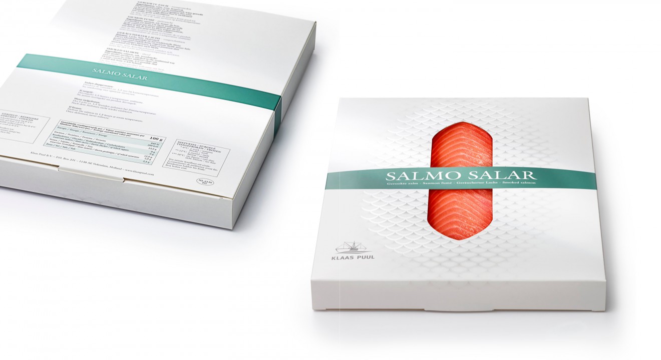Quatre Mains package design - Packshot, Packaging, Salmon
