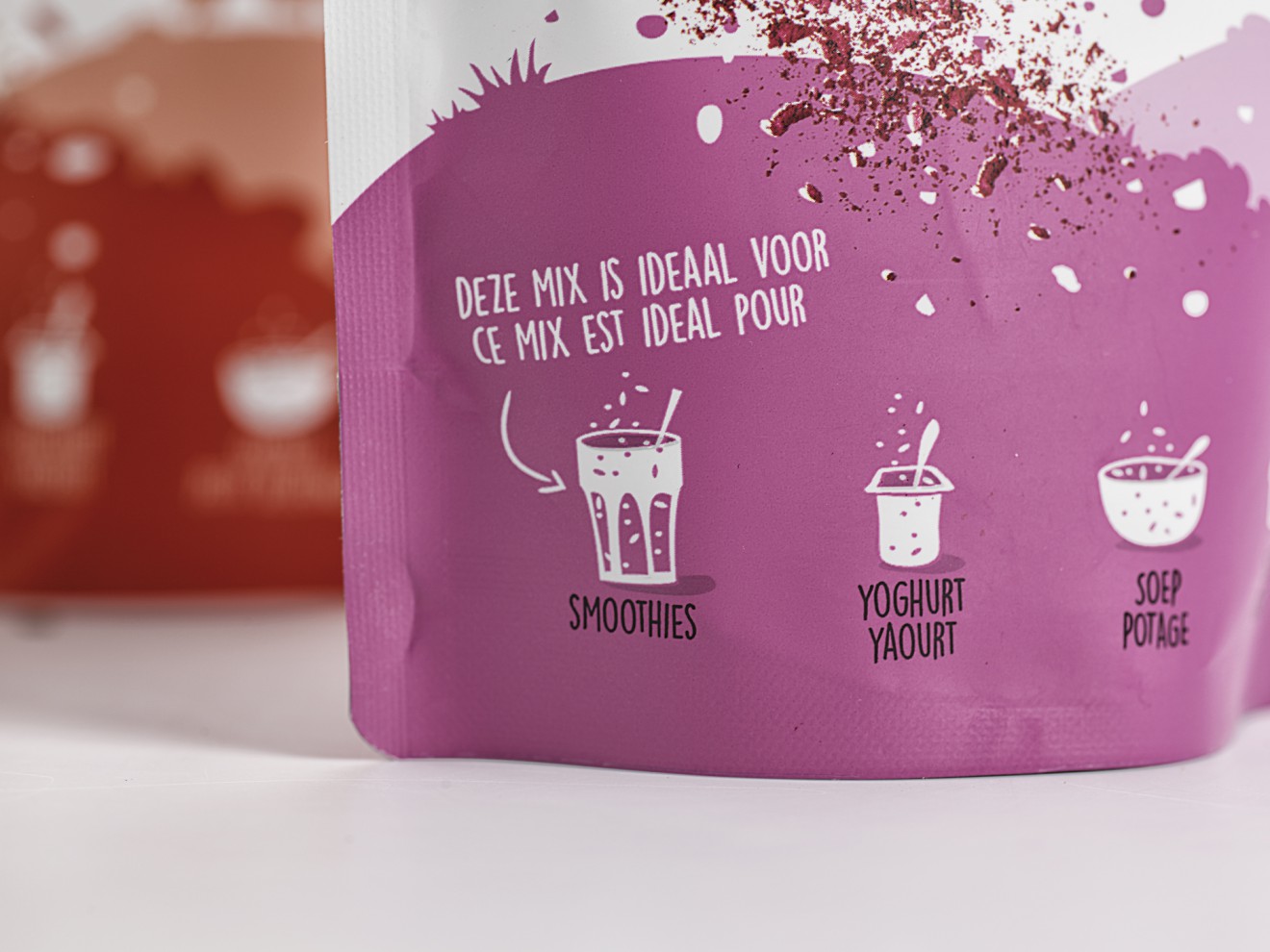 Quatre Mains package design - convenience, packaging, smoothie