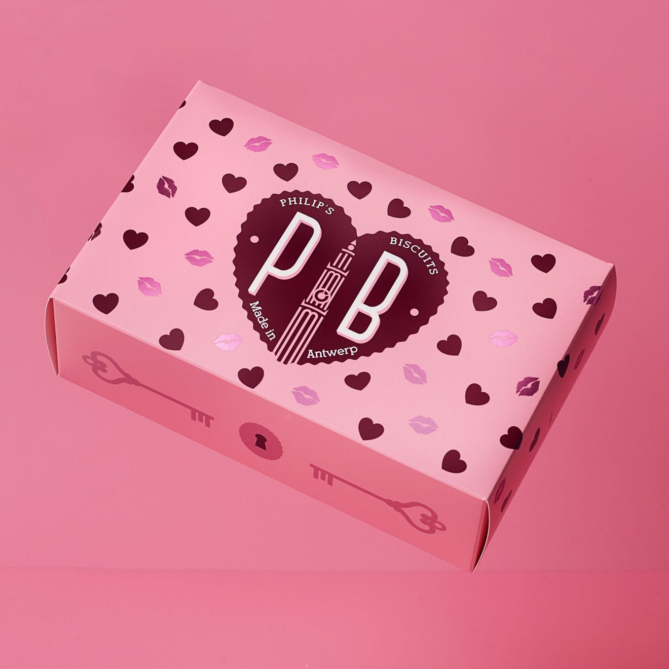 Quatre Mains package design - hartjes, hart, biscuits, koekjes