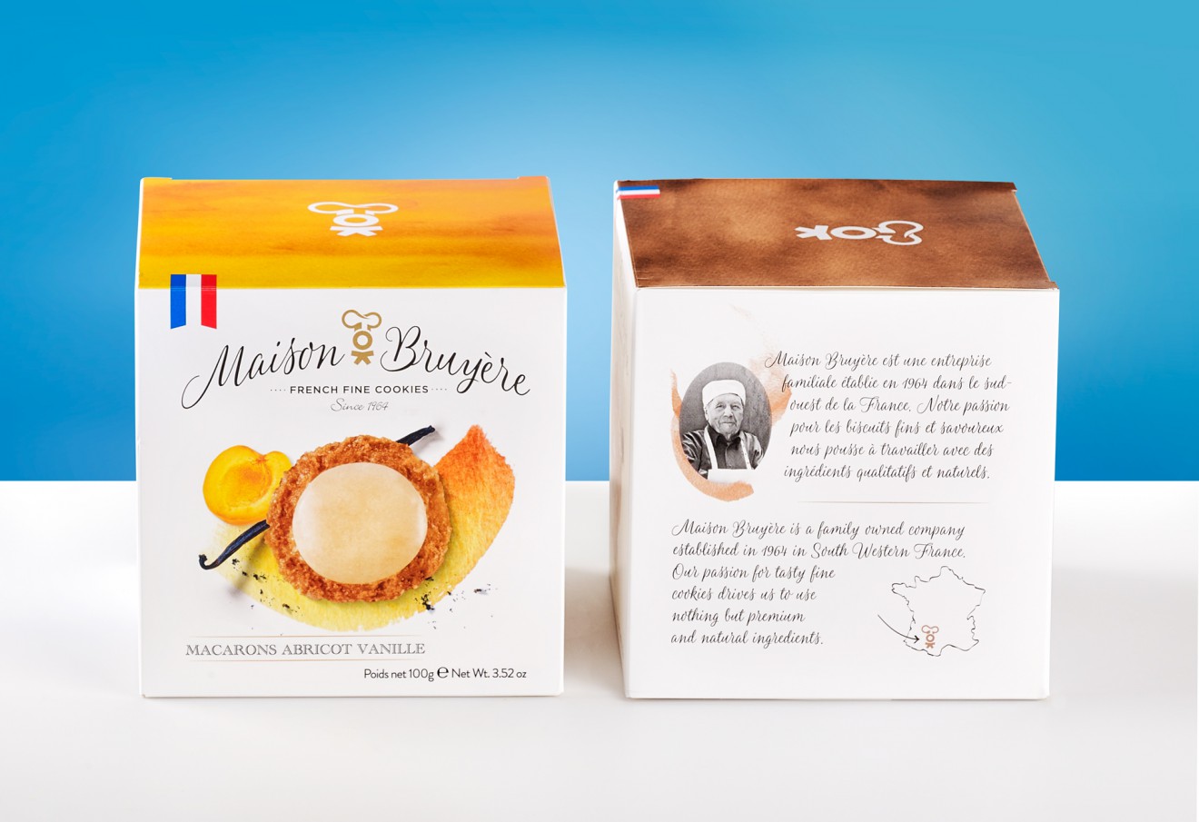 Quatre Mains package design - fine french, bruyère, quatremains