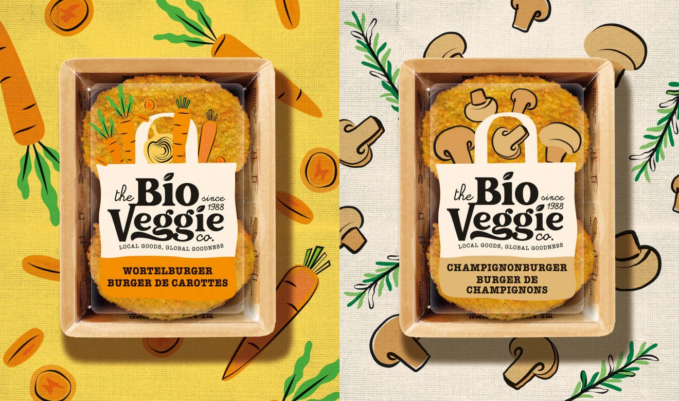 Quatre Mains package design - Redesign for The Bio Veggie Company