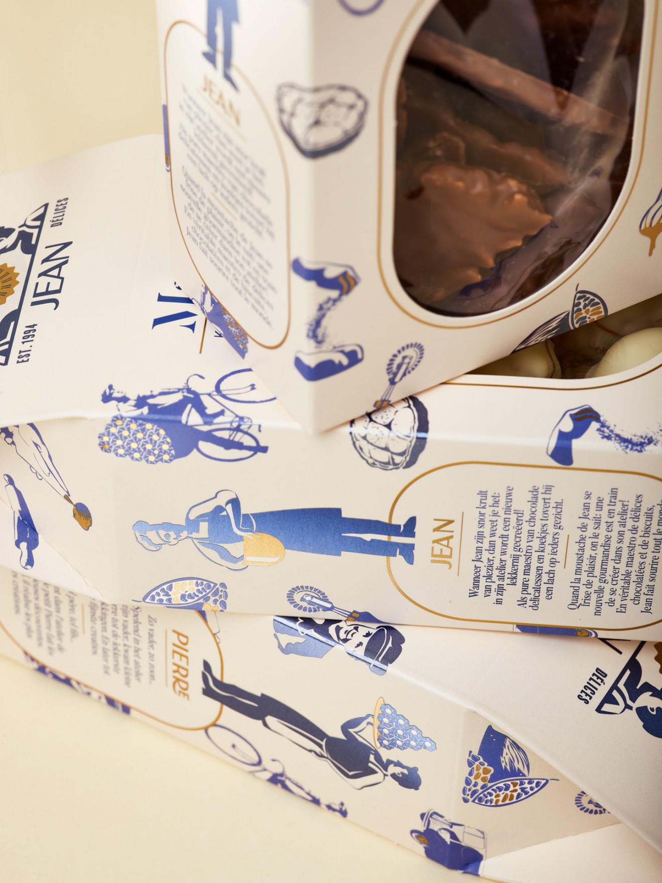 Quatre Mains package design -