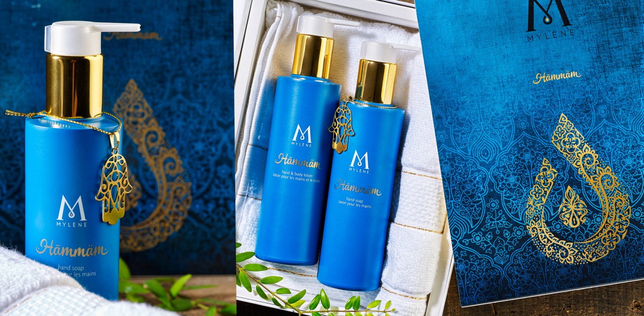 Quatre Mains package design - Quatre Mains, Branding and Packaging, Mylène, Hammam