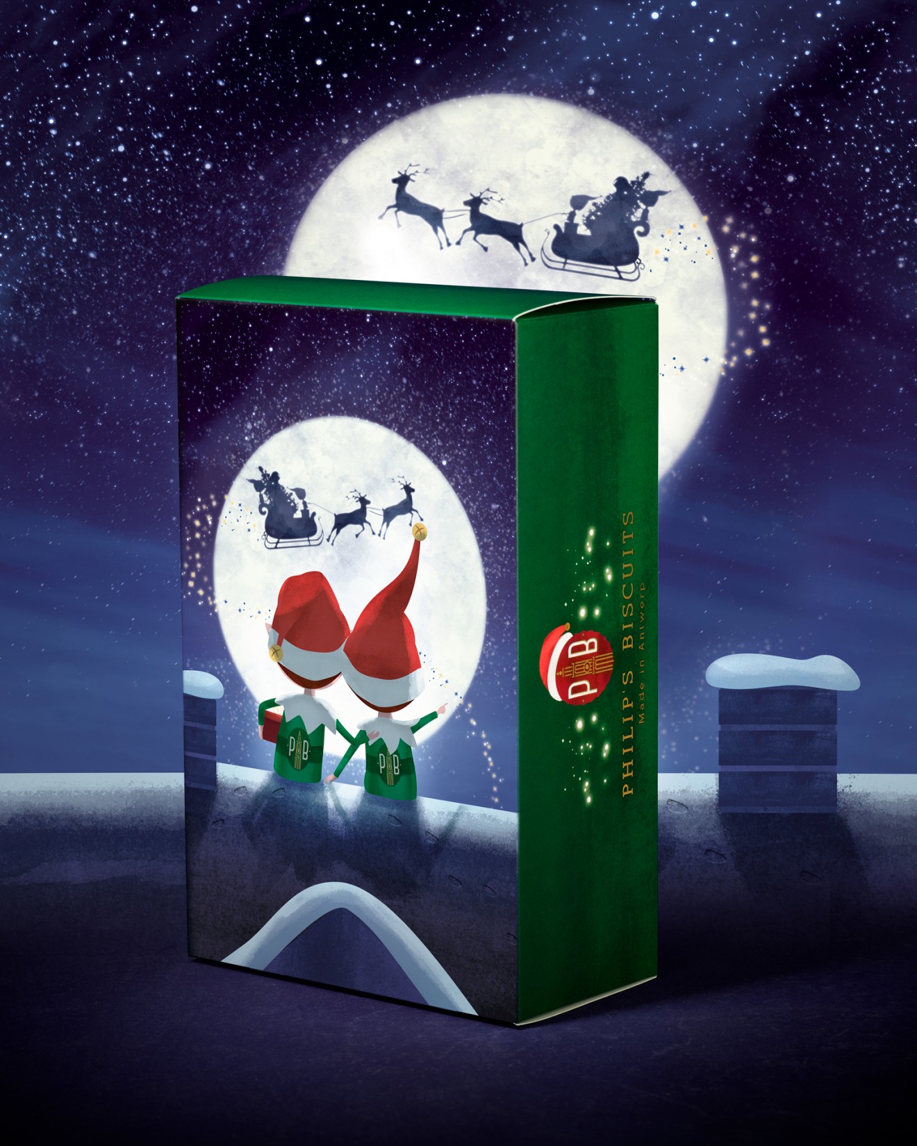Quatre Mains package design - Phillip's Biscuits Christmas Collection 2023