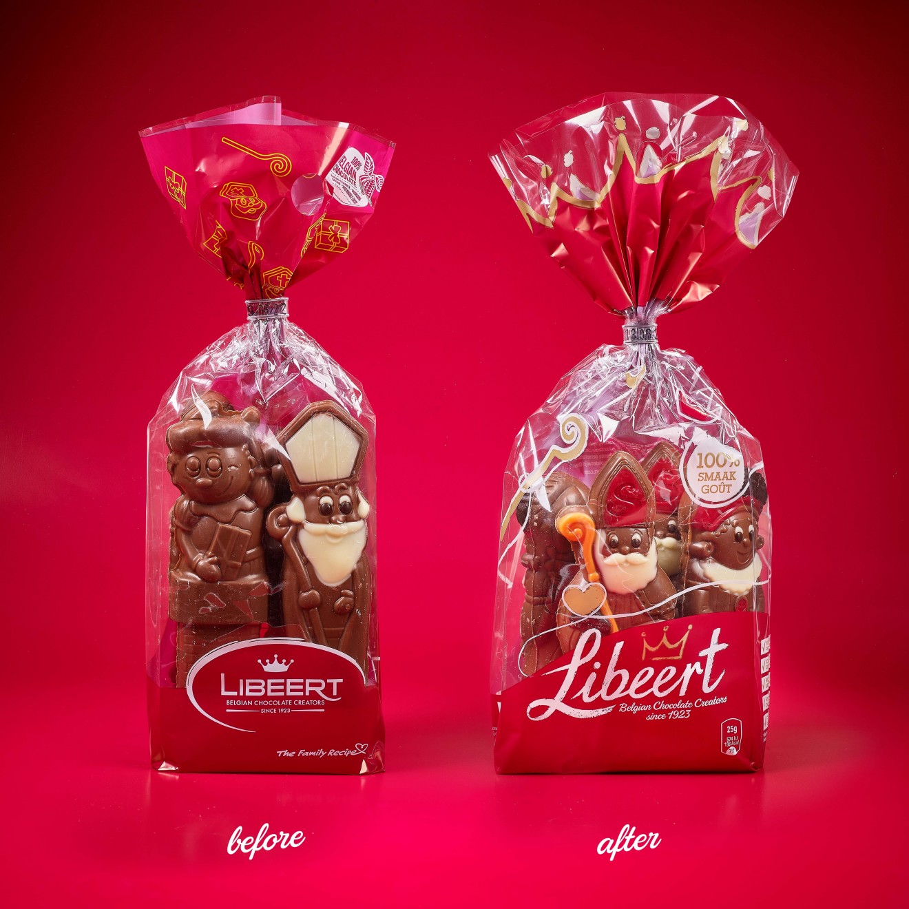 Quatre Mains package design - plastic foil, figurines