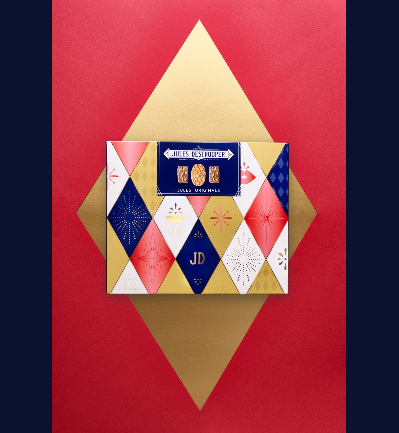 Quatre Mains package design - biscuits packaging