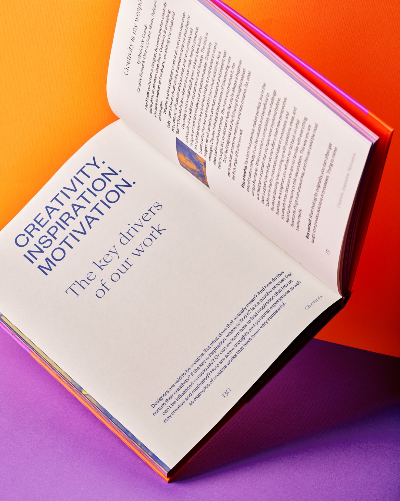 Quatre Mains package design - creative agency book