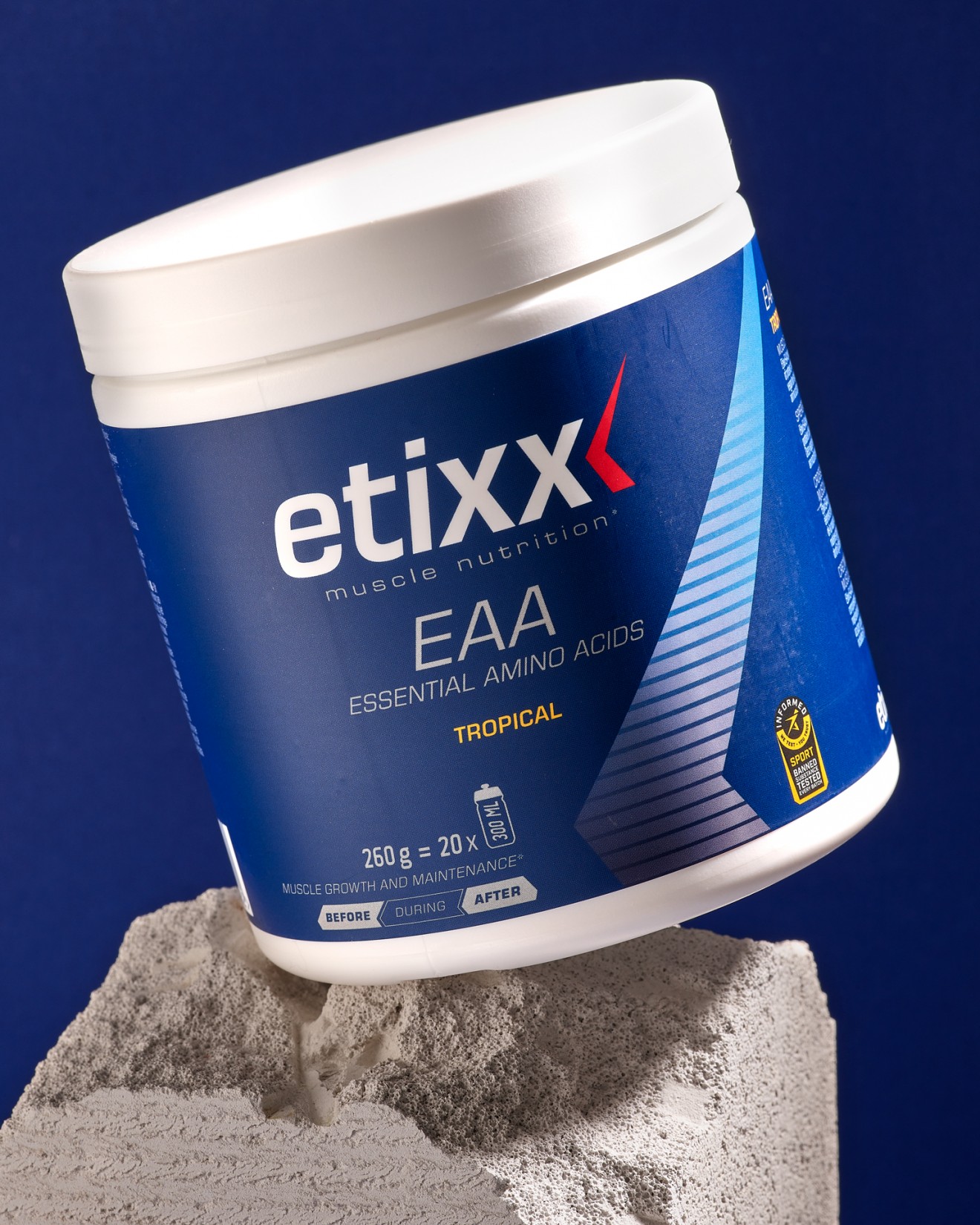 Quatre Mains package design - Etixx Muscle Nutrition packaging design