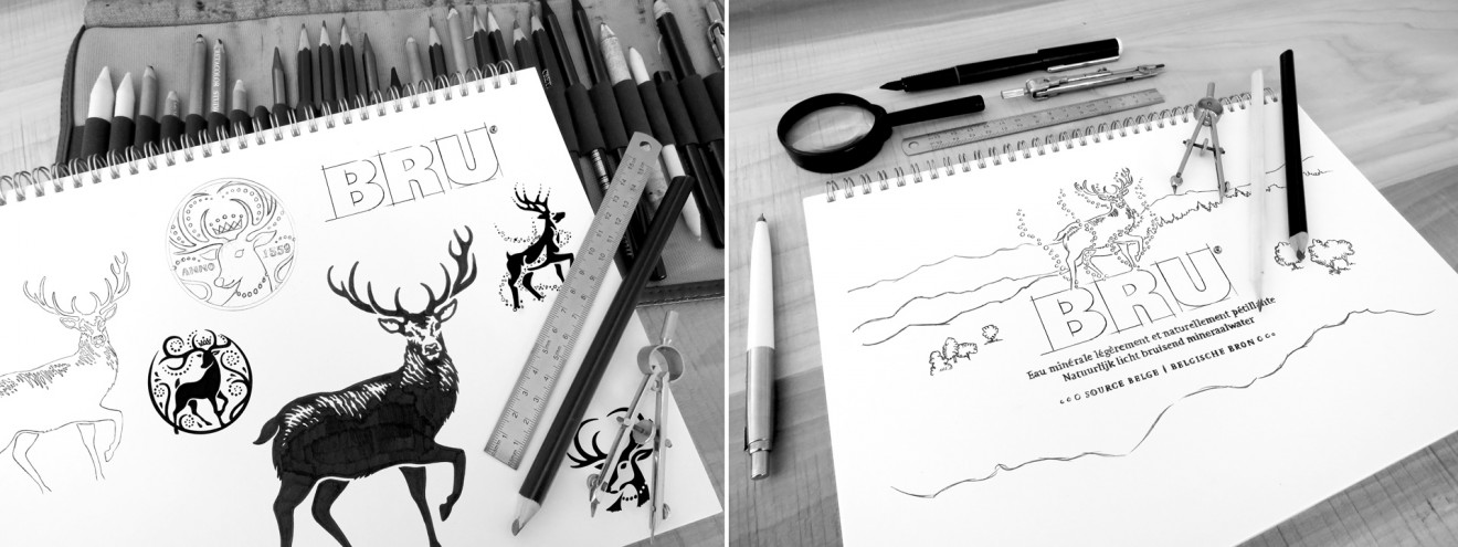 Quatre Mains package design - sketch, packaging, branding, rebranding