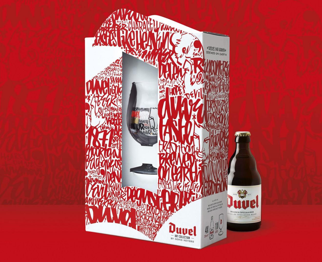 Quatre Mains package design - denis meyers, duvel, packaging, gift pack