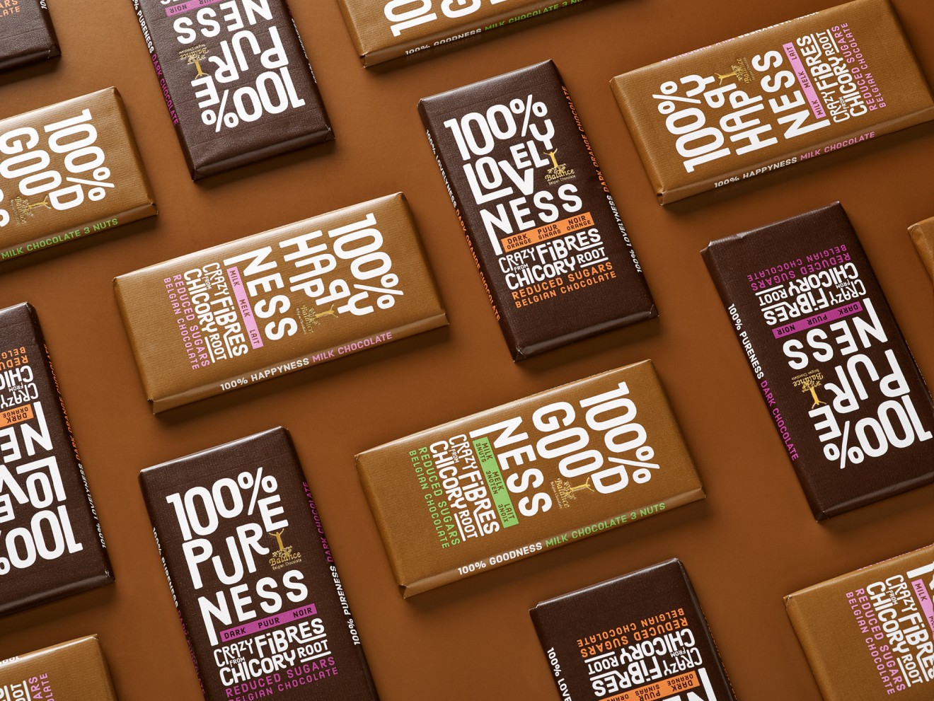Quatre Mains package design - chicory root, balance, klingele, quatre mains