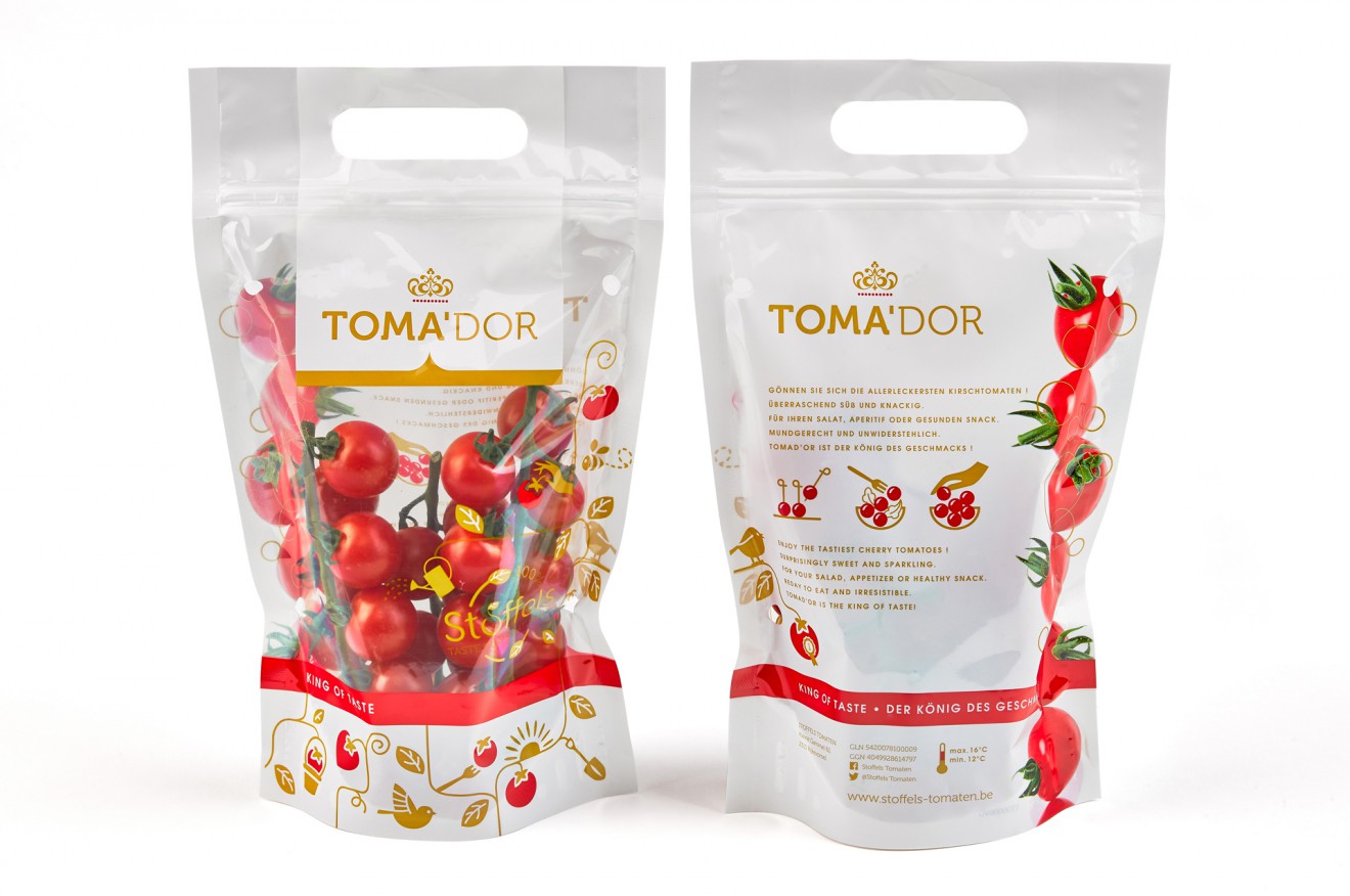 Quatre Mains package design - tomador, stoffels, pouch