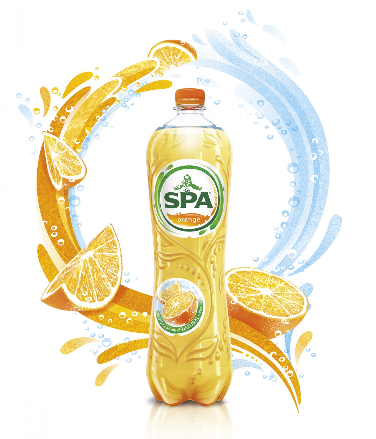 Quatre Mains package design - Visual, Spadel, Spa Bottle