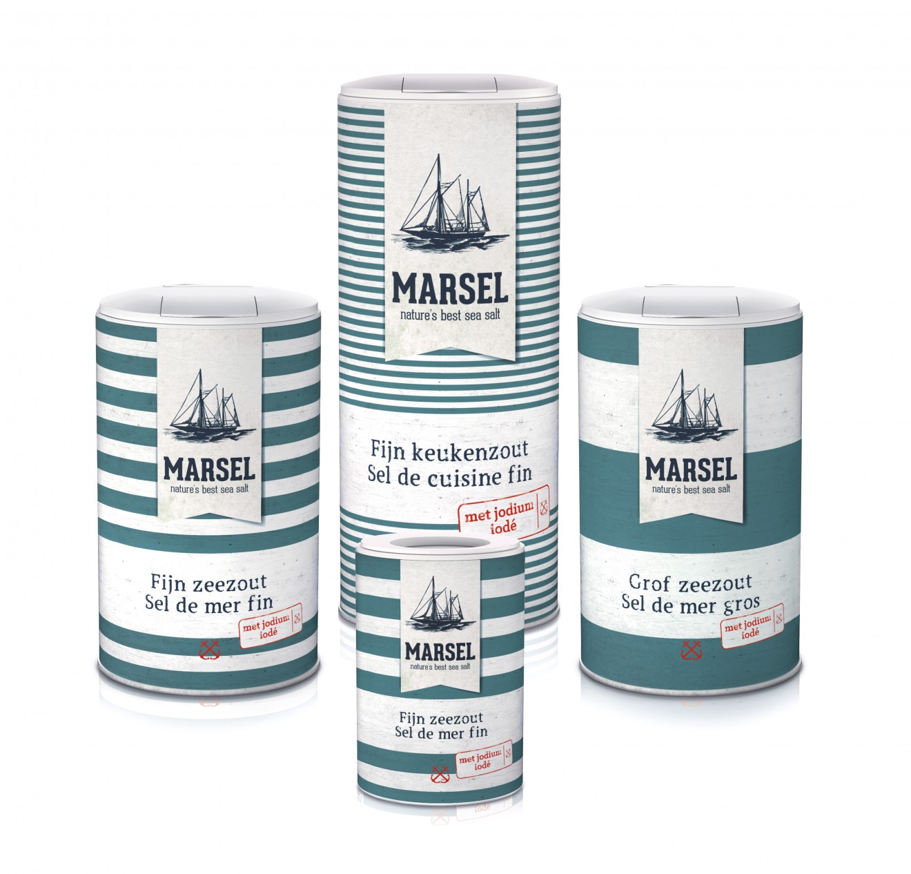 Quatre Mains package design - sea salt, marsel, packaging design