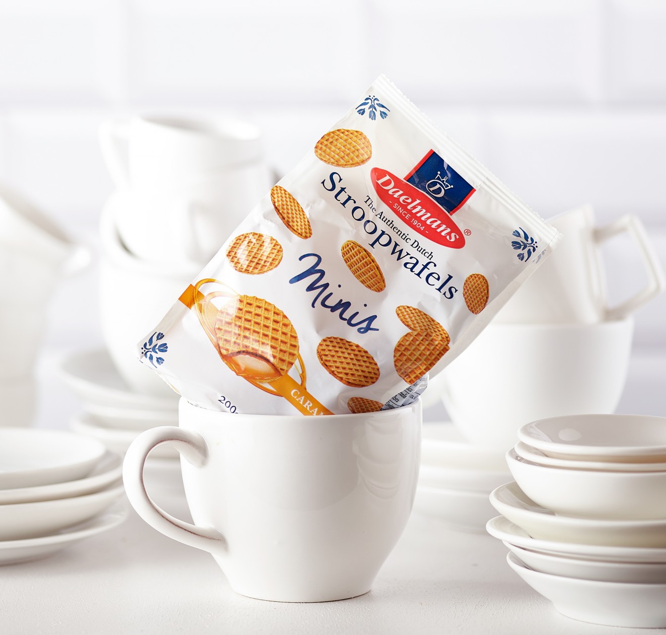 Quatre Mains package design - mini stroopwafel, dutch