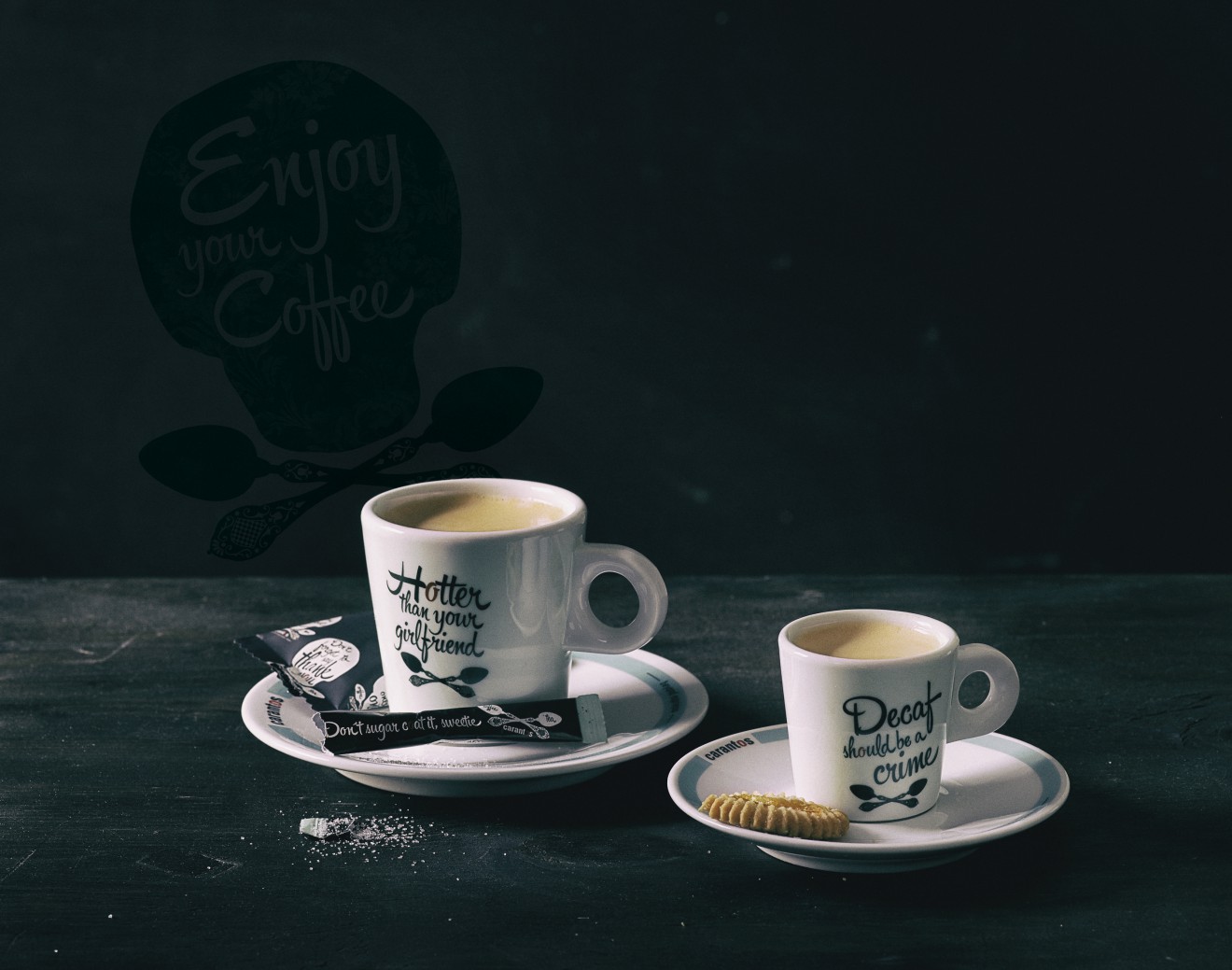 Quatre Mains package design - Coffee, Hotter then your girlfriend
