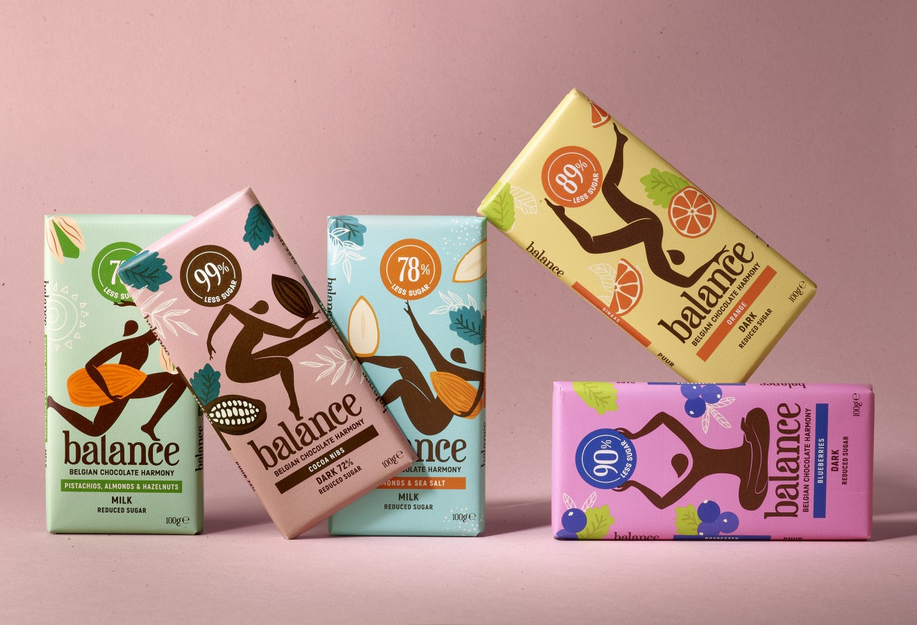 Quatre Mains package design - balance, klingele, award