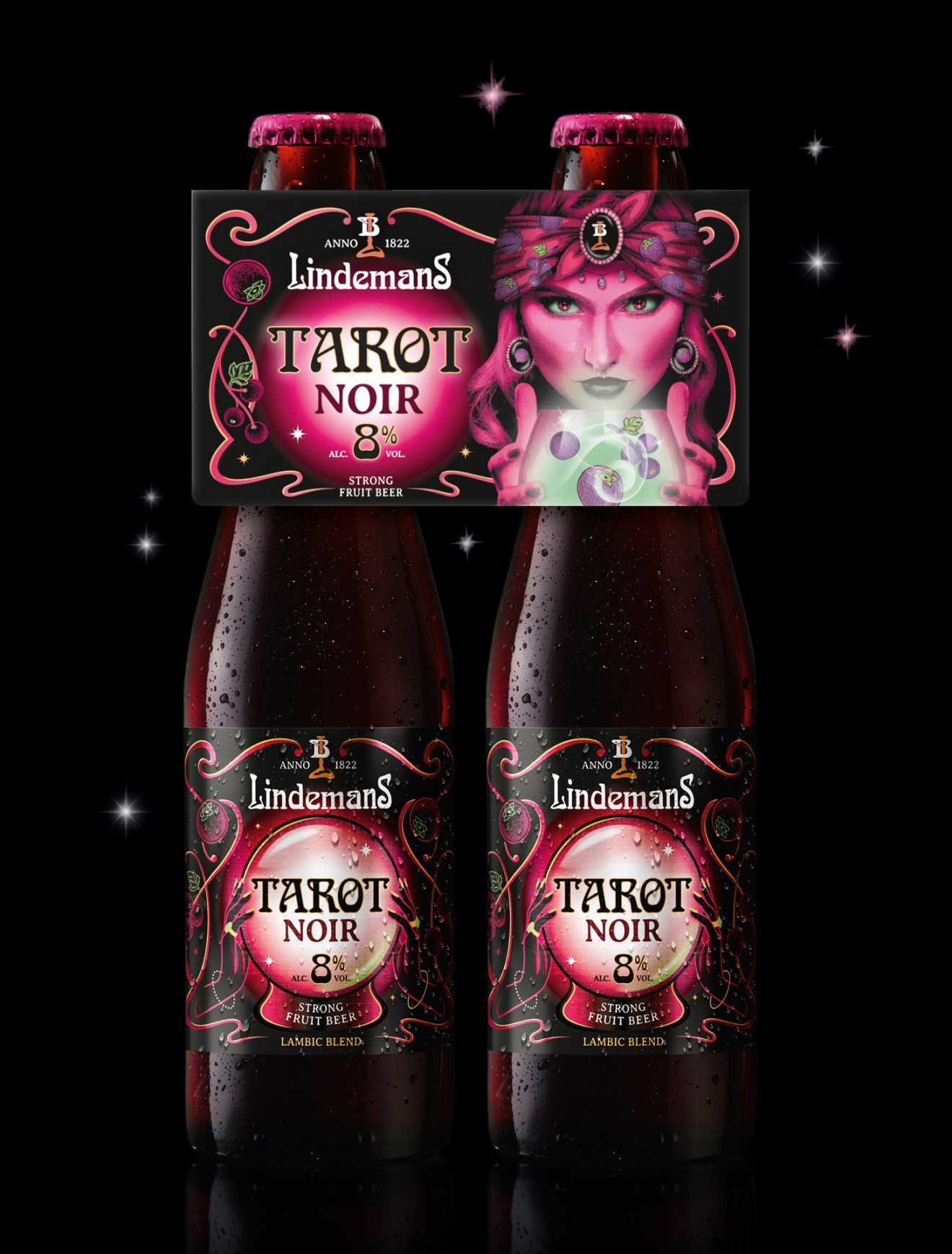 Quatre Mains package design - Tarot Brand Creation for Lindemans
