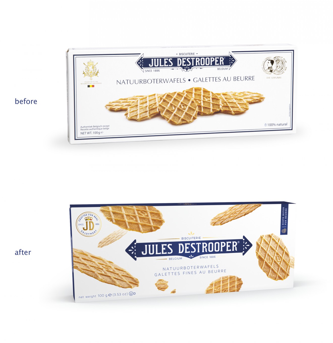Quatre Mains package design - redesign, restyling, quatre mains