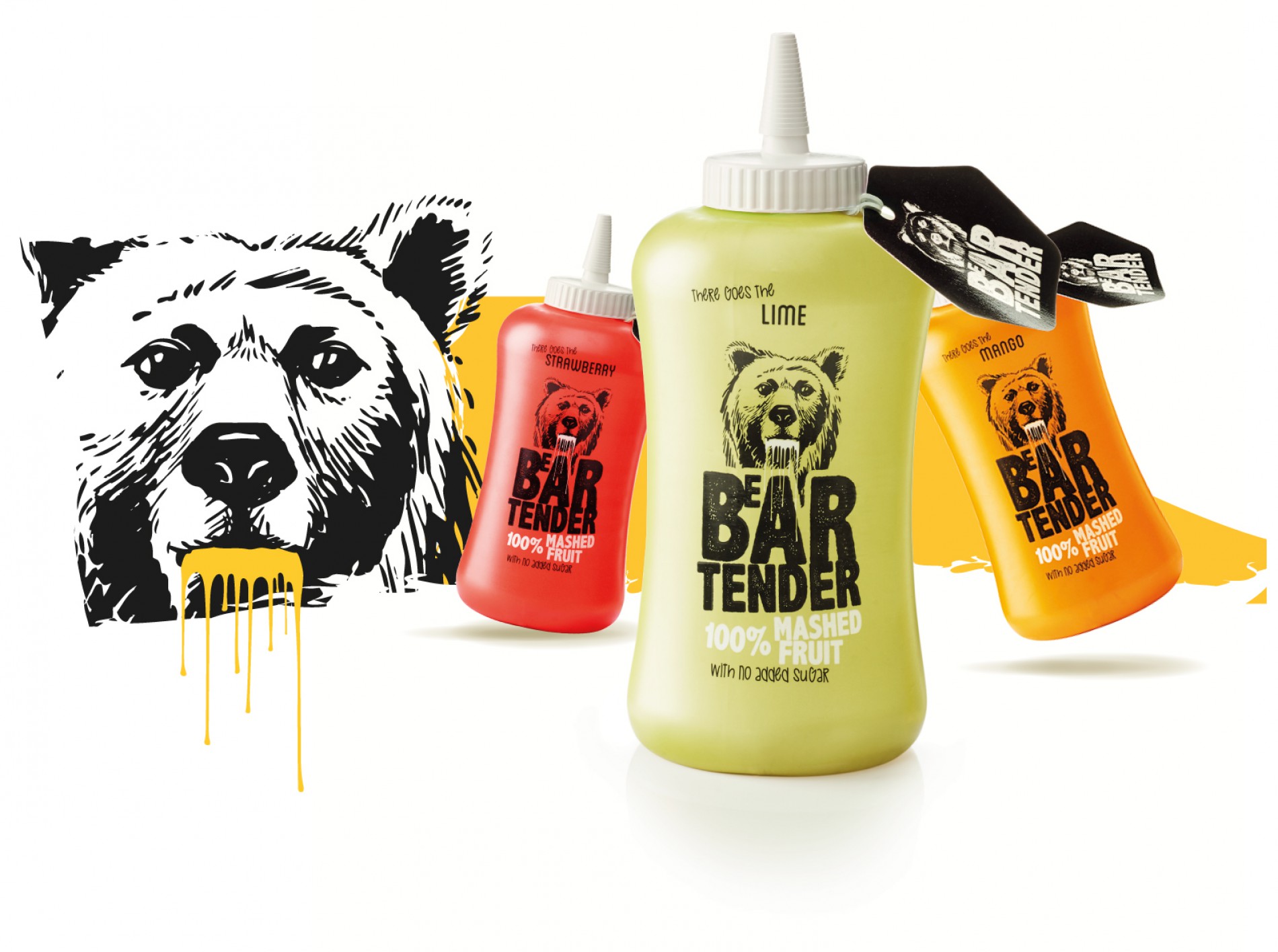 Quatre Mains package design - beartender, quatre mains, rebranding