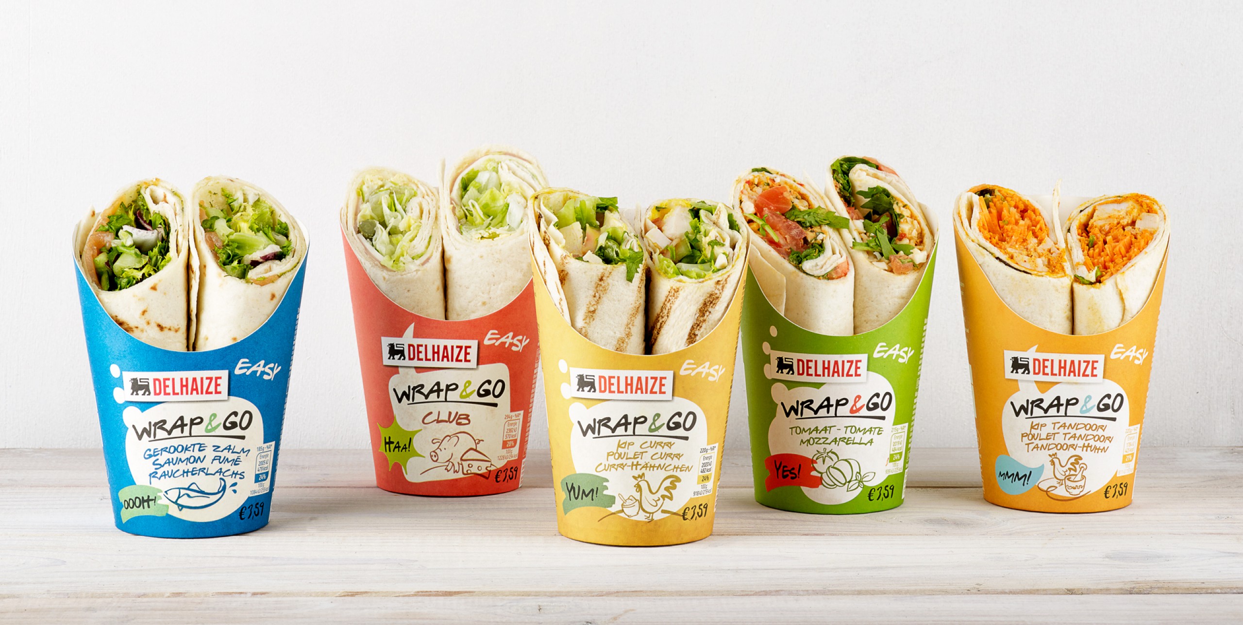 Quatre Mains package design - Package design Delhaize, wraps, packaging, quatre mains
