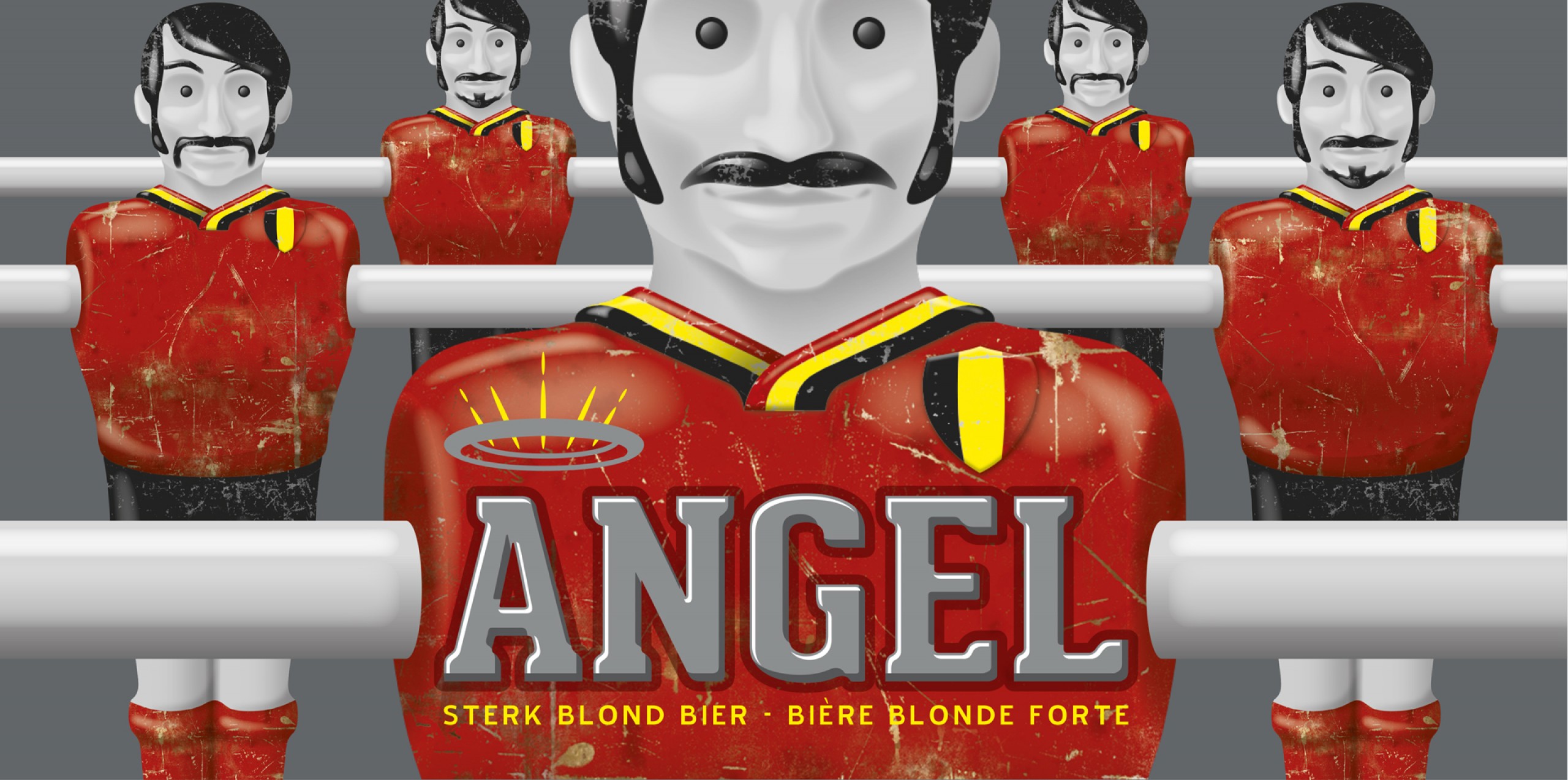 Quatre Mains package design - Package design angel beer, red devils, tous ensemble