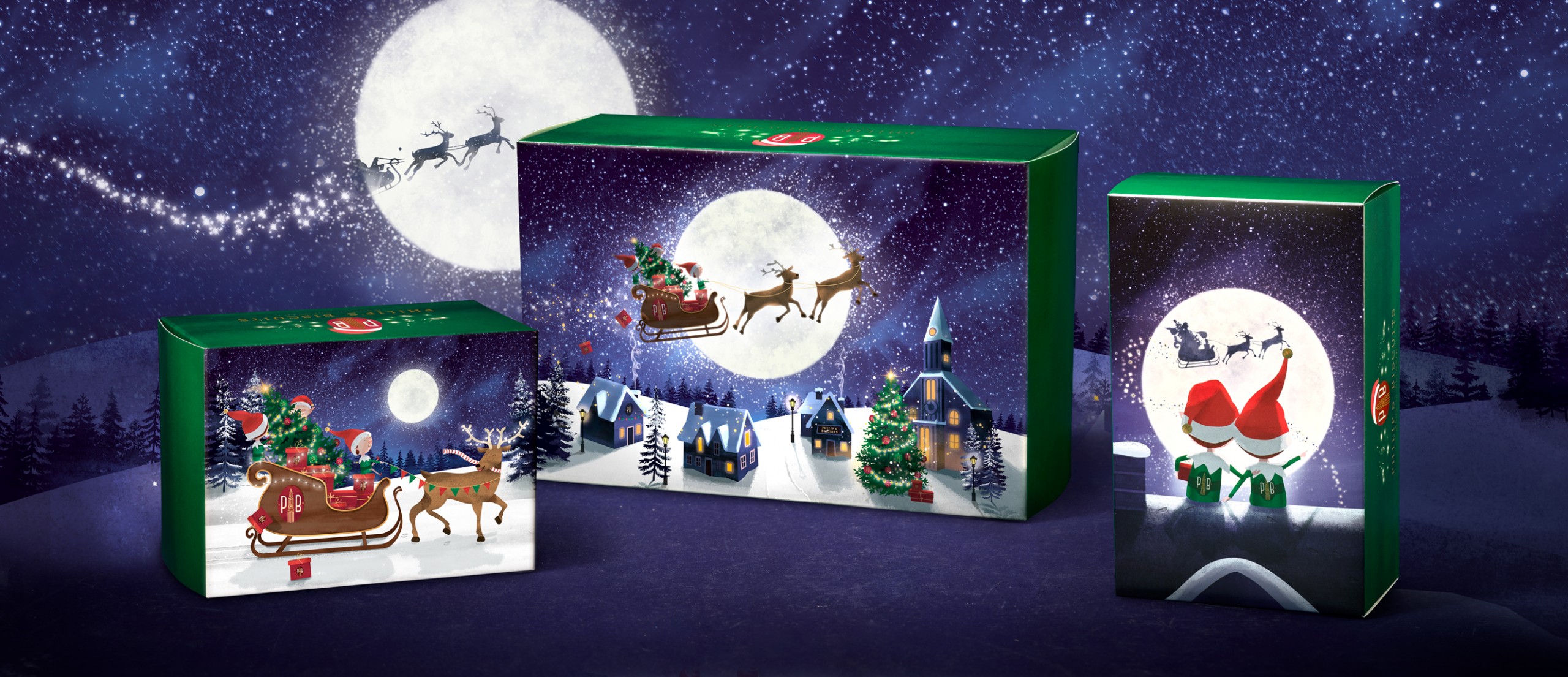 Quatre Mains package design - Package design Phillip's Biscuits Christmas Collection 2023