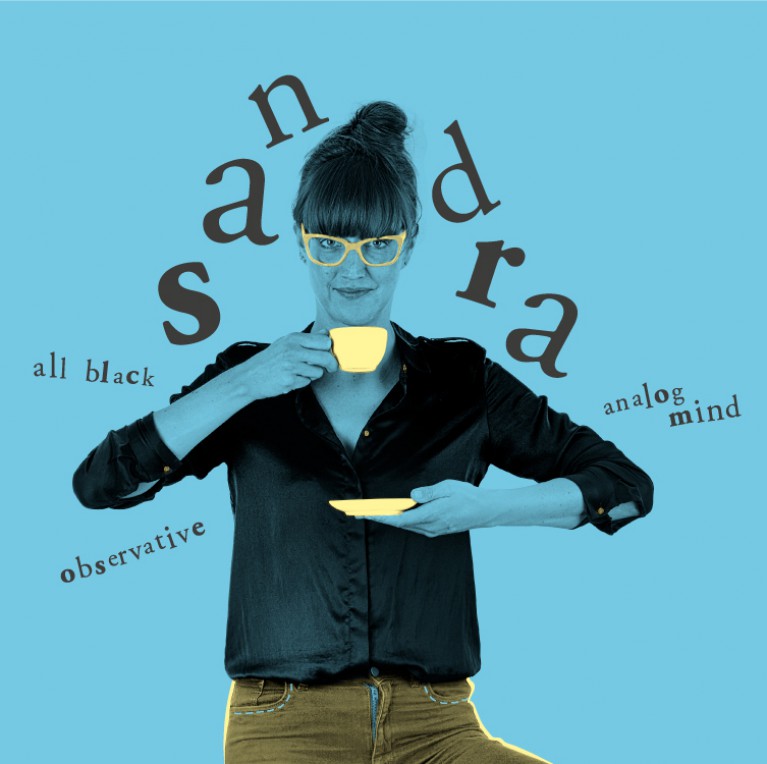 Sandra D - all black, observation, analog mind